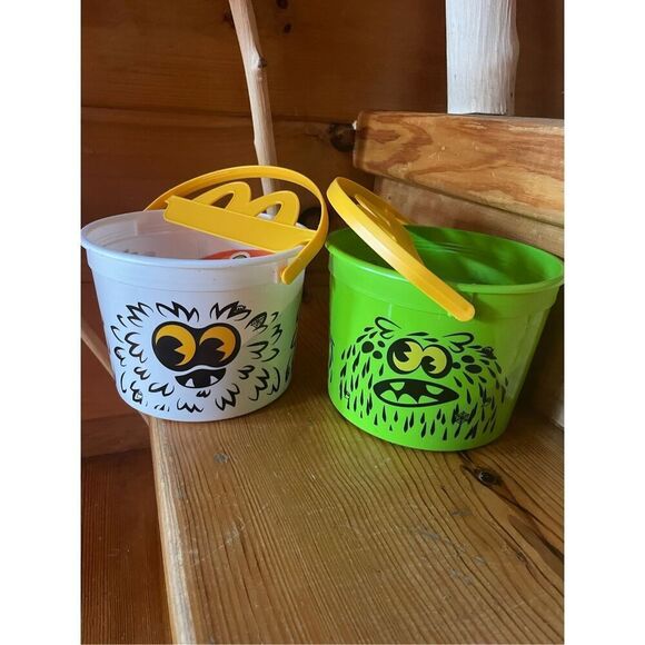 2024 McDONALD'S Halloween Bucket Pail x2 - Picture 1 of 2